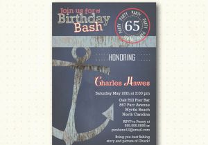 Masculine Birthday Invitations Adult Birthday Invitation Masculine Nautical Woodsy 30th