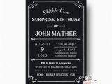 Masculine Birthday Invitations Adult Surprise Birthday Invite Male Birthday Invitations