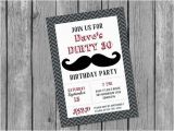 Masculine Birthday Invitations Printable Male 30th Birthday Invitation Dirty 30 Invitation