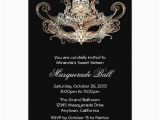 Masquerade Ball Birthday Party Invitations Custom Sweet Sixteen Masquerade Ball Invitations Zazzle Com