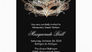 Masquerade Ball Birthday Party Invitations Custom Sweet Sixteen Masquerade Ball Invitations Zazzle Com