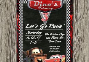 Mater Birthday Invitations Best 25 Cars Birthday Invitations Ideas On Pinterest