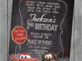 Mater Birthday Invitations Disney 39 S Cars Birthday Invitation Lightning Mcqueen Mater