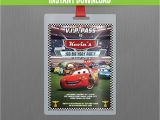 Mater Birthday Invitations Disney Cars Lightning Mcqueen and Mater Vip Pass Birthday