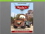 Mater Birthday Invitations Disney Cars Mater Birthday Invitation Instant Download