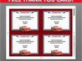 Mcqueen Birthday Invitation Cards Disney Cars Lightning Mcqueen Birthday Invitation with