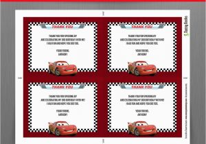 Mcqueen Birthday Invitation Cards Disney Cars Lightning Mcqueen Birthday Invitation with