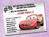 Mcqueen Birthday Invitation Cards Lightning Mcqueen Birthday Invitation