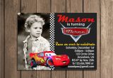 Mcqueen Birthday Invitation Cards Lightning Mcqueen Invitation Card