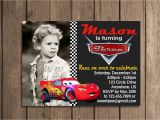 Mcqueen Birthday Invitation Cards Lightning Mcqueen Invitation Card