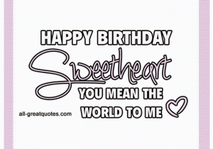 Mean Happy Birthday Quotes Happy Birthday Sweetheart Animated Birthday Cards