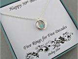 Meaningful 50th Birthday Gifts for Him 50th Birthday Gift for Women Sterling Silver Birthstone