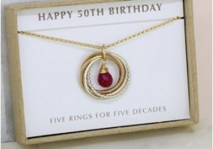 Meaningful 50th Birthday Gifts for Him Garnet Necklace for Her 50th Birthday Gift for Bestfriend