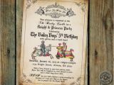 Medieval Birthday Invitations Medieval Times Printable Invitation for Renaissance