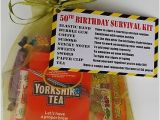 Memorable 50th Birthday Gifts for Him 50th Birthday Survival Kit Funny Gift Present for Him Her