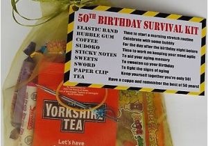 Memorable 50th Birthday Gifts for Him 50th Birthday Survival Kit Funny Gift Present for Him Her