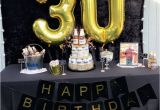 Mens 30th Birthday Decorations 30th Birthday Party Ideas Men Black and Gold Party Beer
