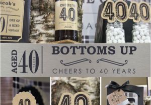 Mens 40th Birthday Party Decorations Birthday Party Ideas for Men Cheers to 40 Years Milestone