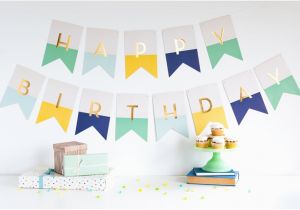 Meri Meri Happy Birthday Banner Happy Birthday Banner Little Lemonade