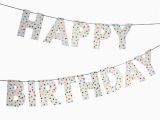 Meri Meri Happy Birthday Banner Happy Birthday Girlande Von Meri Meri Nahen Birthday