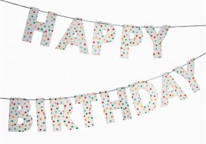 Meri Meri Happy Birthday Banner Happy Birthday Girlande Von Meri Meri Nahen Birthday