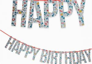 Meri Meri Happy Birthday Banner Liberty Betsy Happy Birthday Garland Decoration by Meri Meri