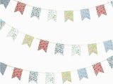 Meri Meri Happy Birthday Banner Liberty Party Garland Meri Meri Floral Banner toot Sweet