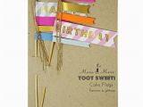 Meri Meri Happy Birthday Banner toot Sweet Food Cake Flags Meri Meri Cupcake by