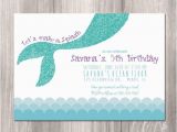 Mermaid Birthday Invitation Wording Mermaid Birthday Invitation Little Mermaid Invitation