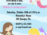 Mermaid Birthday Invitation Wording Mermaid Birthday Quotes Quotesgram