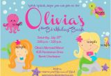 Mermaid Birthday Invitation Wording Mermaid Party Invitation Wording Eyerunforpob org