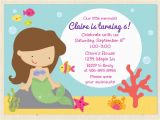 Mermaid Birthday Invitation Wording Mermaid Party Invitations Cimvitation