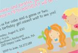 Mermaid Birthday Invitation Wording Party Invitations Free Cute Mermaid Party Invitations