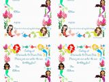 Mermaid Birthday Invitations Free Printable Free Printable Mermaid Birthday Party Invitations