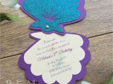 Mermaid themed Birthday Invitations the Little Mermaid Invitations Under the Sea by