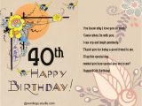 Message for 40th Birthday Card 40th Birthday Greeting Card Messages Best Happy Birthday