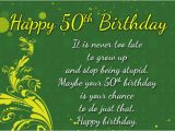 Message for 50th Birthday Card Amsbe 50th Birthday Ecards Cards Messages