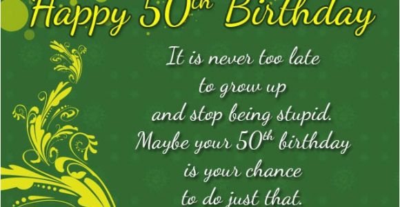 Message for 50th Birthday Card Amsbe 50th Birthday Ecards Cards Messages