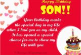 Message for son S Birthday Card Birthday Wishes for son 365greetings Com