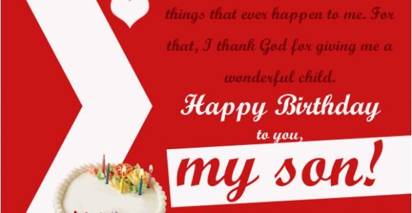 Message for son S Birthday Card Birthday Wishes for son 365greetings Com