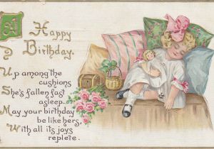 Message Of Birthday Girl 3 Year Birthday Moore 39 S Postcard Museum