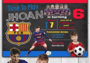 Messi Birthday Invitations Best 25 Messi Birthday Ideas On Pinterest Barcelona