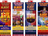 Messi Birthday Invitations Fc Barcelona or Messi Birthday Invitation soccer Team Digital