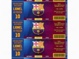 Messi Birthday Invitations Fc Barcelona Team Messi or Neymar Birthday by