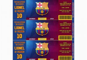 Messi Birthday Invitations Fc Barcelona Team Messi or Neymar Birthday by