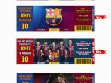 Messi Birthday Invitations Fc Barcelona Team Messi or Neymar Birthday Invitation soccer