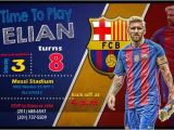 Messi Birthday Invitations Messi Customized Invitation Messi Birthday Invitation