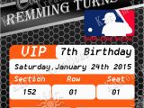 Mets Birthday Card Mlb New York Mets Birthday Invitations Kustom Kreations