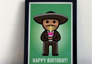 Mexican Birthday Greeting Cards Happy Birthday Greeting Card Gc010m Mexican Charro