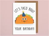 Mexican Birthday Greeting Cards Pun Birthday Card Taco Taco Party Taco Birthday Mexico